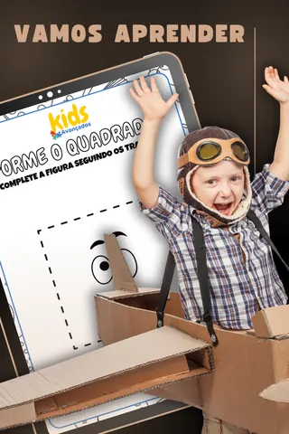 Atividade forme o quadrado seguindo os traços